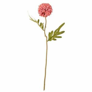 Dandelion selyemvirág szál, 38cm magas - Sötét rózsaszín kép