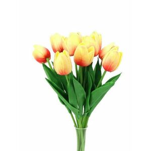 Szálas polifoam tulipán - narancs 32CM 1db kép