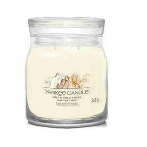 Yankee Candle Signature Soft Wool & Amber Świeca Illatgyertya 368g kép