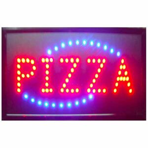 Pizza LED tábla / világító reklámtábla pizzázókhoz kép