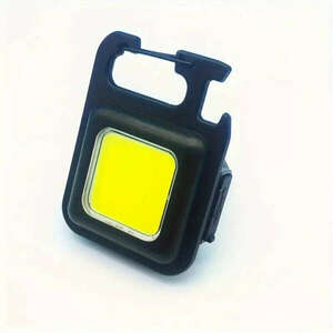 Mini ledes kulcstartó lámpa, usb töltéssel, műanyag, 6 x 4, 2 cm kép