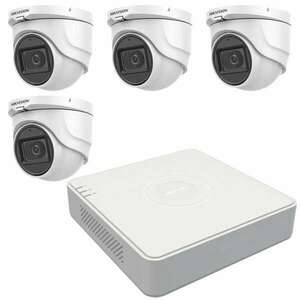 CCTV rendszer Hikvision 4 beltéri kamerák 5MP, 2.8mm objektív, IR... kép