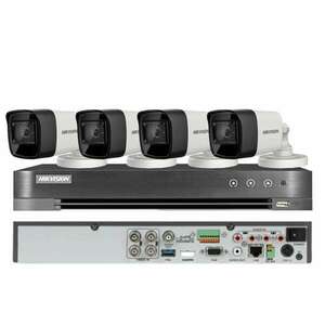 CCTV rendszer Hikvision 4 az 1-ben, 8MP, 2.8mm lencse, IR 30m, 4-... kép