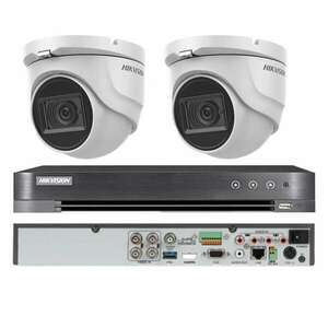 Hikvision felügyeleti készlet 2 beltéri kamera 4 az 1-ben, 8MP, 2... kép