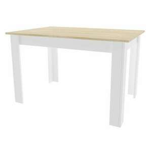 Étkezőasztal, Artool, fa, tölgy sonoma és fehér, 120x80x75 cm kép