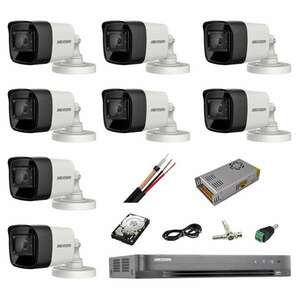 Teljesen professzionális CCTV rendszer Hikvision Turbo HD, 4K / 8... kép