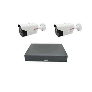 Hikvision 2MP 4 kamerás megfigyelő készlet 2 IR40m kamera és 2 IR... kép