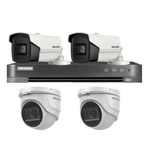 Hikvision vegyes felügyeleti rendszer, 2 beltéri kamera 8MP 4 in... kép