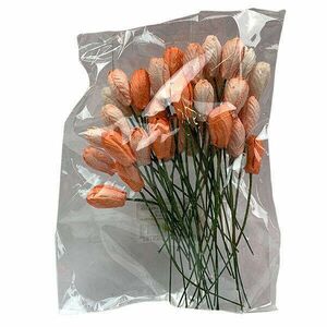 Papírvirág csomag - 40 darabos - száras tulipán kép