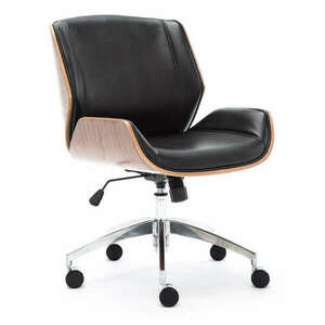 Forgó irodai szék, Ron, 66x100x60 cm, dió - fekete kép
