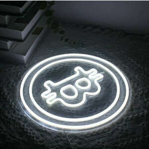 Wanxing Egyedi Bitcoin LED Neon Világítás 32cmx32cm kép
