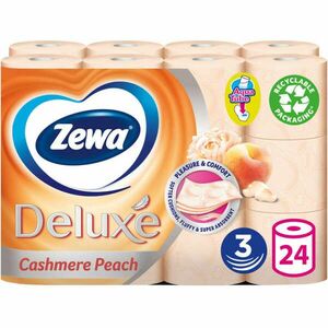 Toalettpapír 3 rétegű kistekercses 24 tekercs/csomag Deluxe Zewa... kép