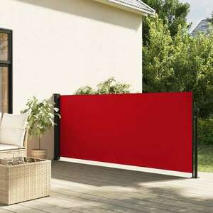 vidaXL piros behúzható oldalsó napellenző 100 x 300 cm kép