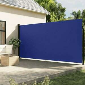 vidaXL kék behúzható oldalsó napellenző 200 x 500 cm kép