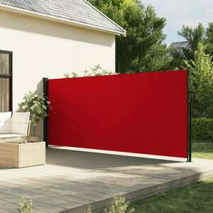 Piros behúzható oldalsó napellenző 160 x 600 cm kép