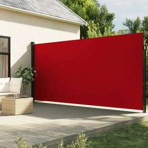Piros behúzható oldalsó napellenző 200 x 600 cm kép