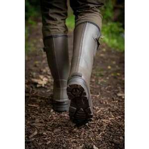 Fox neoprene lined camo/khaki rubber boot (size 10) 44-es bélelt... kép