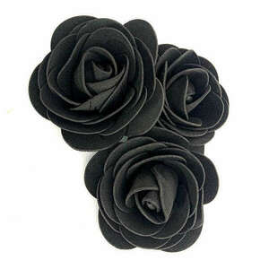 8-10 cm-es fekete fodros rózsa kép