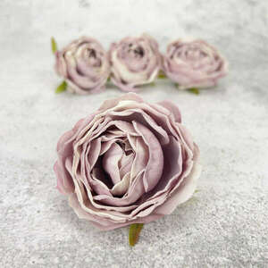 Százlevelű rózsa fej - pasztell mályva 4db/csomag kép