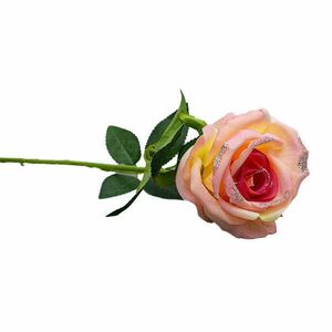 Bársony tapintású rózsaszín rózsa 50 cm kép