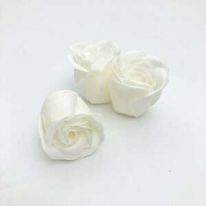 Fehér szappan rózsa (1db) kép