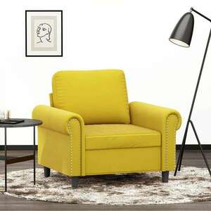 vidaXL sárga bársony kanapéfotel 60 cm kép