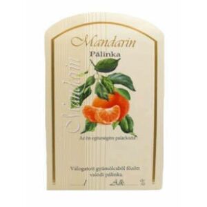 Pálinkás címke - Mandarin (nagy) kép