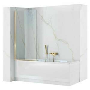 Fürdőkádparaván Rea Elegant Fix Arany 80 cm kép