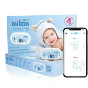 Milian légzésfigyelő - Pro Twins Bluetooth - 4db érzékelőlappal, ... kép