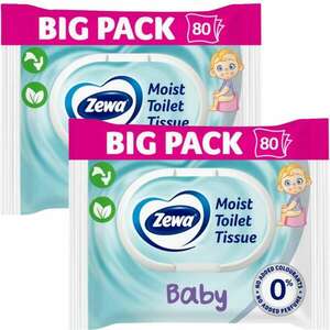 Zewa Moist Baby Bigpack Nedves Toalettpapír 2x80db kép