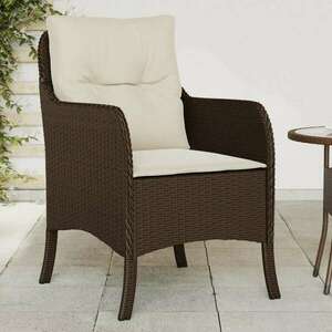 vidaXL 2 db barna polyrattan kerti szék párnával kép