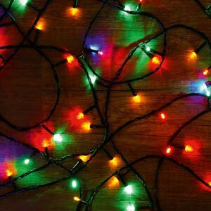 100 LED-es színes karácsonyfa Fényfüzér kép