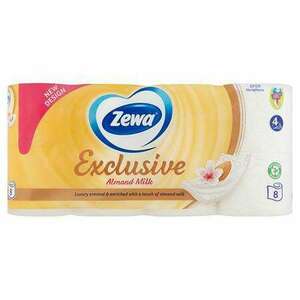 Toalettpapír, 4 rétegű, kistekercses, 8 tekercs, ZEWA "Exclusive"... kép