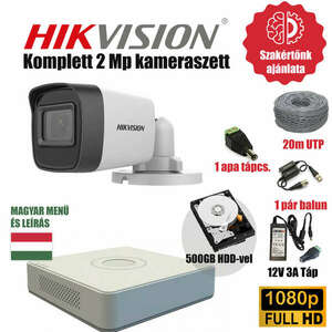 Hikvision 2MP Base TurboHD prémium kamera rendszer 1db kamerával... kép