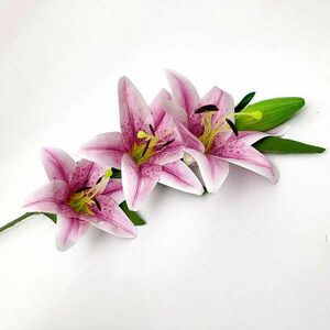 Gumi tapintású lila liliom 100 cm kép