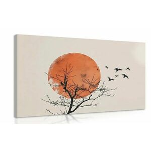 Kép japandi hold madárszárnyakkal kép