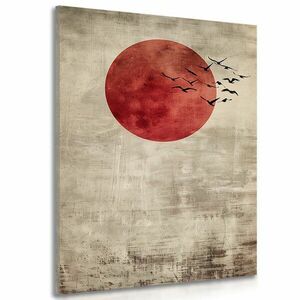 Kép japandi piros hold kép