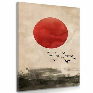 Kép japandi piros hold varázsa kép