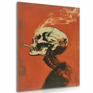Kép japandi csontváz cigarettával kép