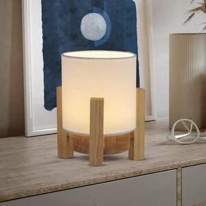 Madita LED asztali lámpa, magasság 19 cm, natúr/fehér kép