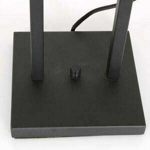 Stang 3703ZW asztali lámpa, fekete/természetes fonott anyagból készült kép