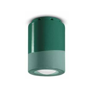 PI mennyezeti lámpa, hengeres, 8, 5 cm, zöld kép
