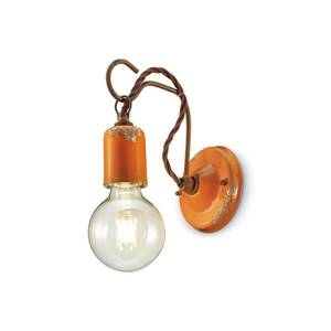C665 fali lámpa vintage stílusban, narancssárga kép