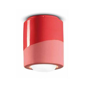 PI mennyezeti lámpa, hengeres, Ø 12, 5 cm, piros kép