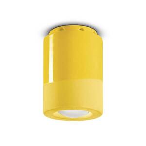 PI mennyezeti lámpa, henger alakú, Ø 8, 5 cm, sárga színű kép
