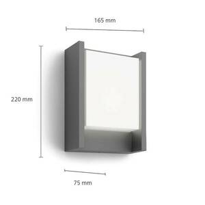 Philips LED kültéri fali lámpa Arbour UE, 1 lámpa 2, 700 K kép