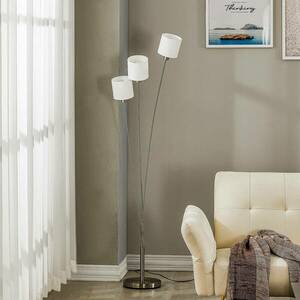 Lindby Kyden álló lámpa, három izzós, fehér kép