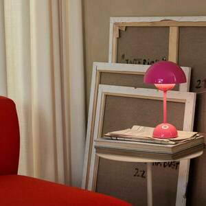 &Tradition LED-es újratölthető asztali lámpa Flowerpot VP9, rózsaszínű kép