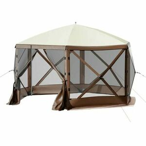 8 személyes vízálló kemping sátor, tárolóval és szúnyoghálóval kép