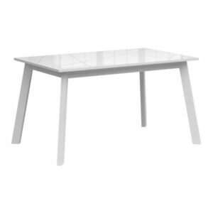 Asztal Boston CE125 (Fényes fehér + Fehér) kép